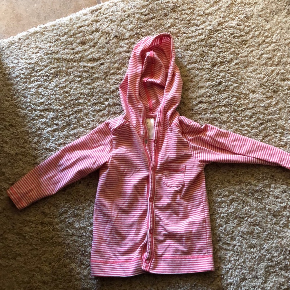 H&M button up hooded cardigan